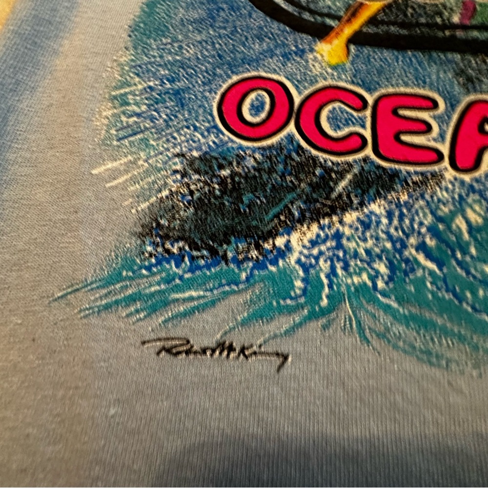 Ron Jon Long Sleeve T-Shirt Ocean City Maryland Small  Blue‎ - Picture 8 of 8